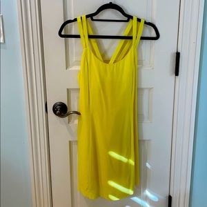 Yellow mini dress